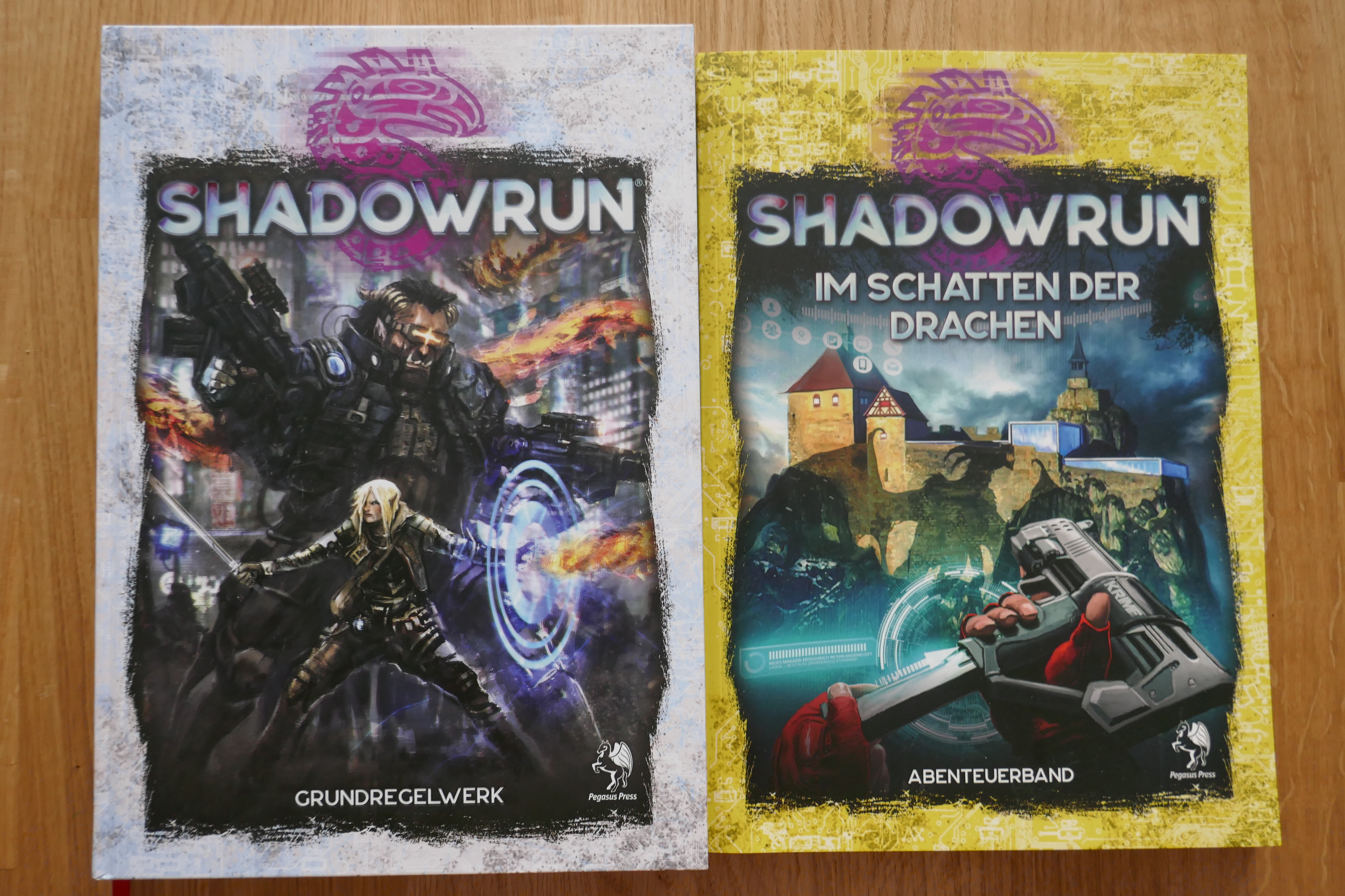 Shadowrun Grundregelwerk und Im Schatten der Drachen